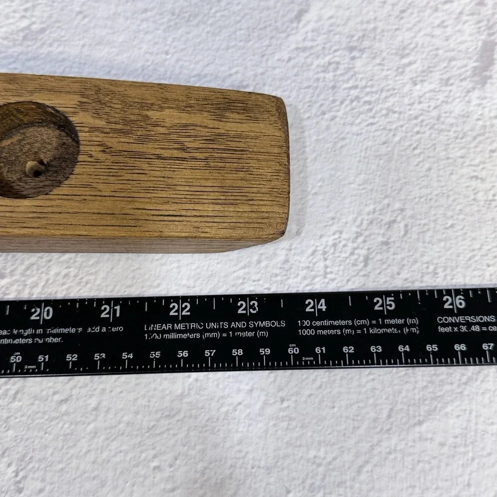 Whiskey Oak Barrel Stave Candle Holder Tea Light Rustic Farmhouse Table‎ Decor